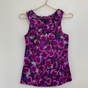 Banana Republic Ruffled Collar Sleeveless Blouse